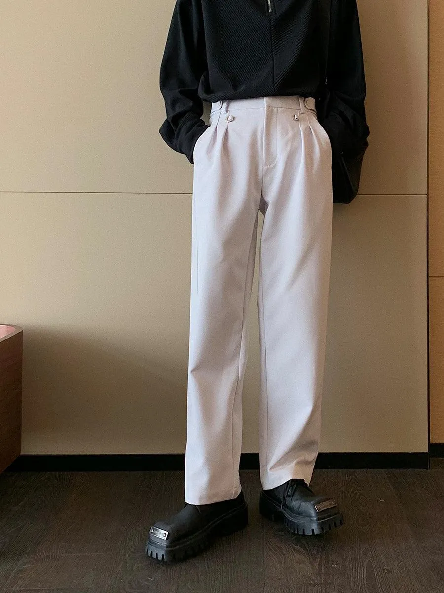 Autumn and Winter Straight Leg Suit Pants