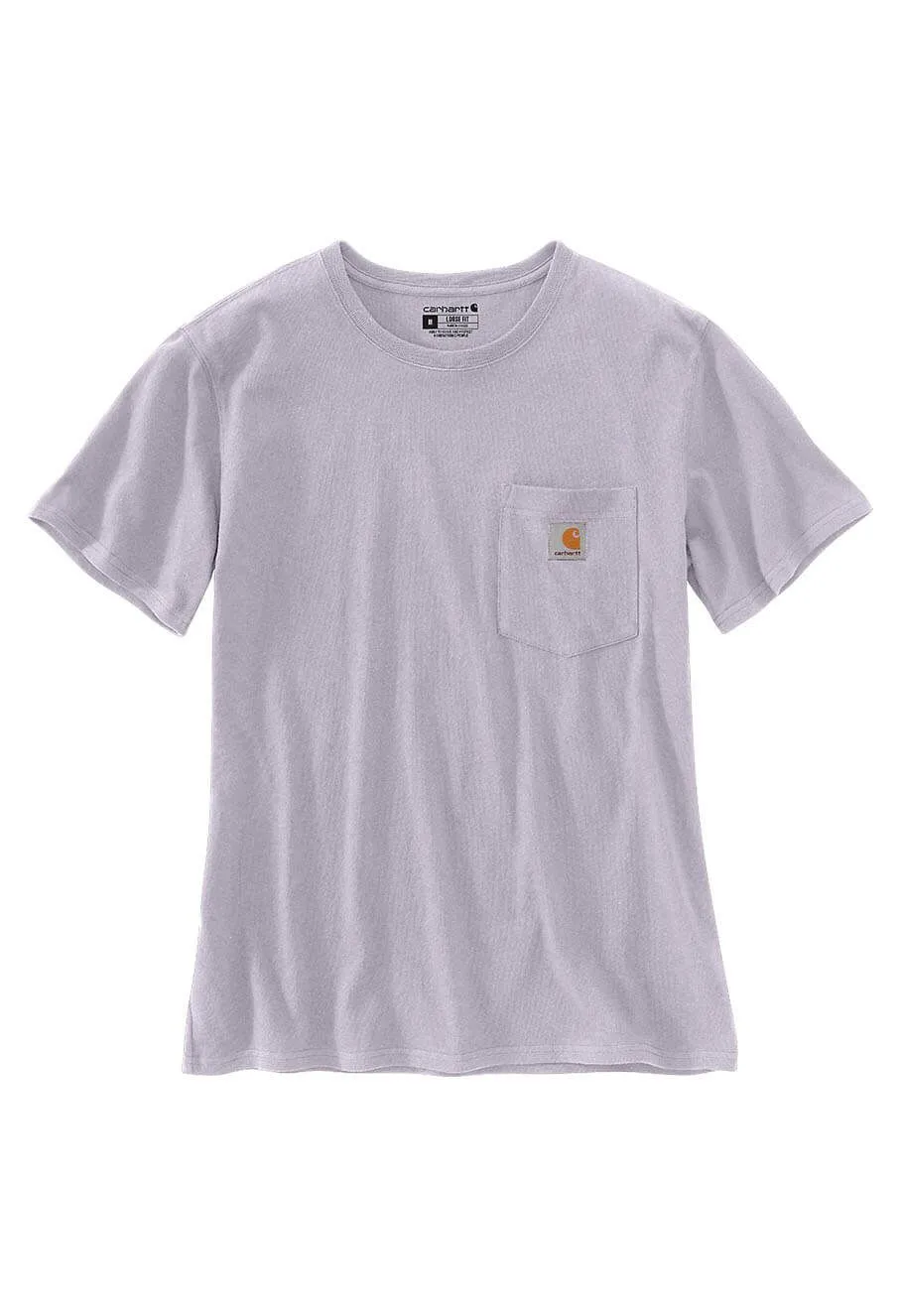 Carhartt&#x20;Work&#x20;T-shirt&#x20;Pocket&#x20;Women&#x20;103067&#x20;-&#x20;Lilac&#x20;Haze