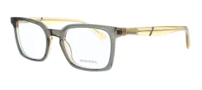 Diesel DL5278  Olive Grey Square Eyeglasses