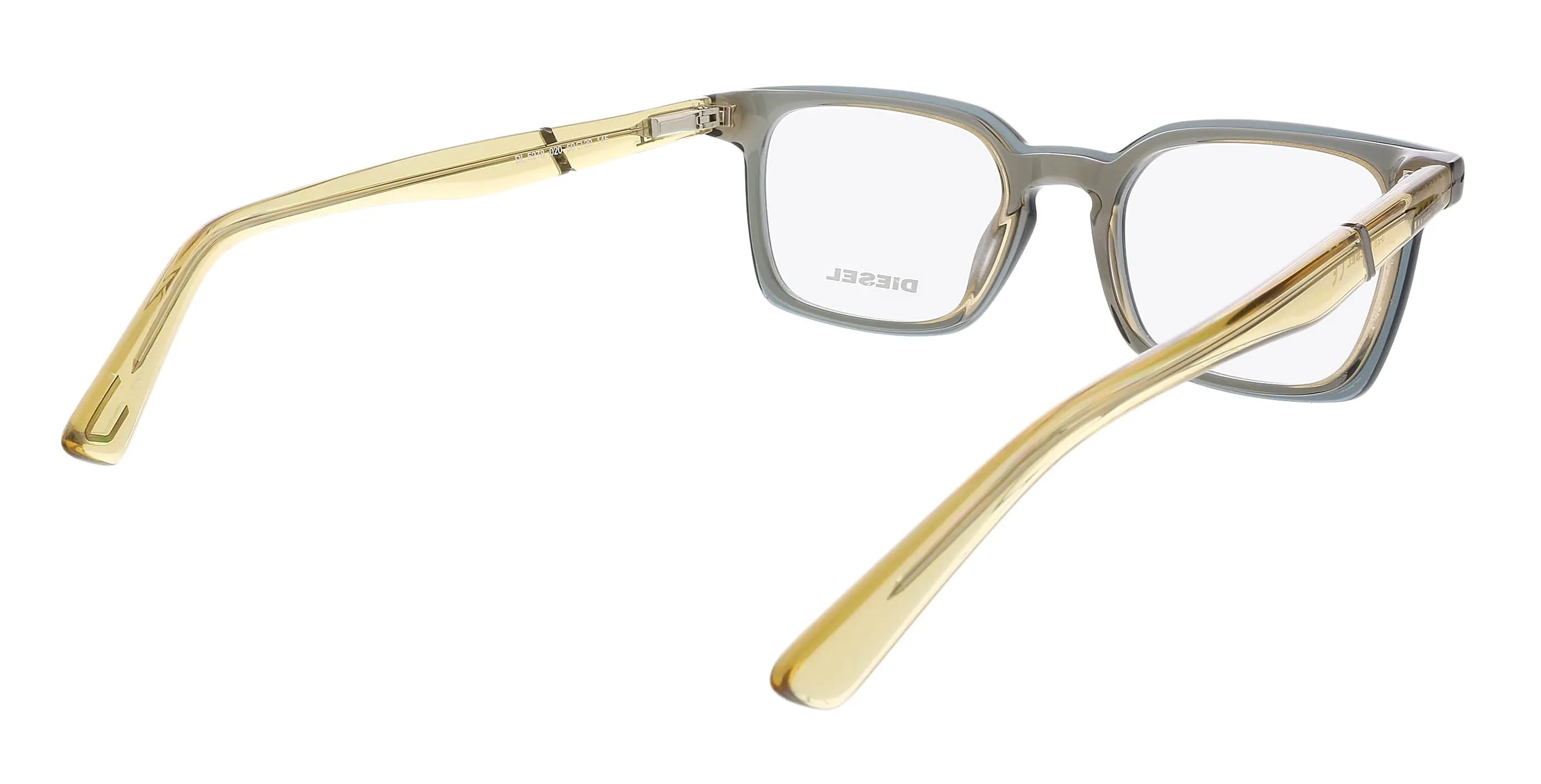 Diesel DL5278  Olive Grey Square Eyeglasses