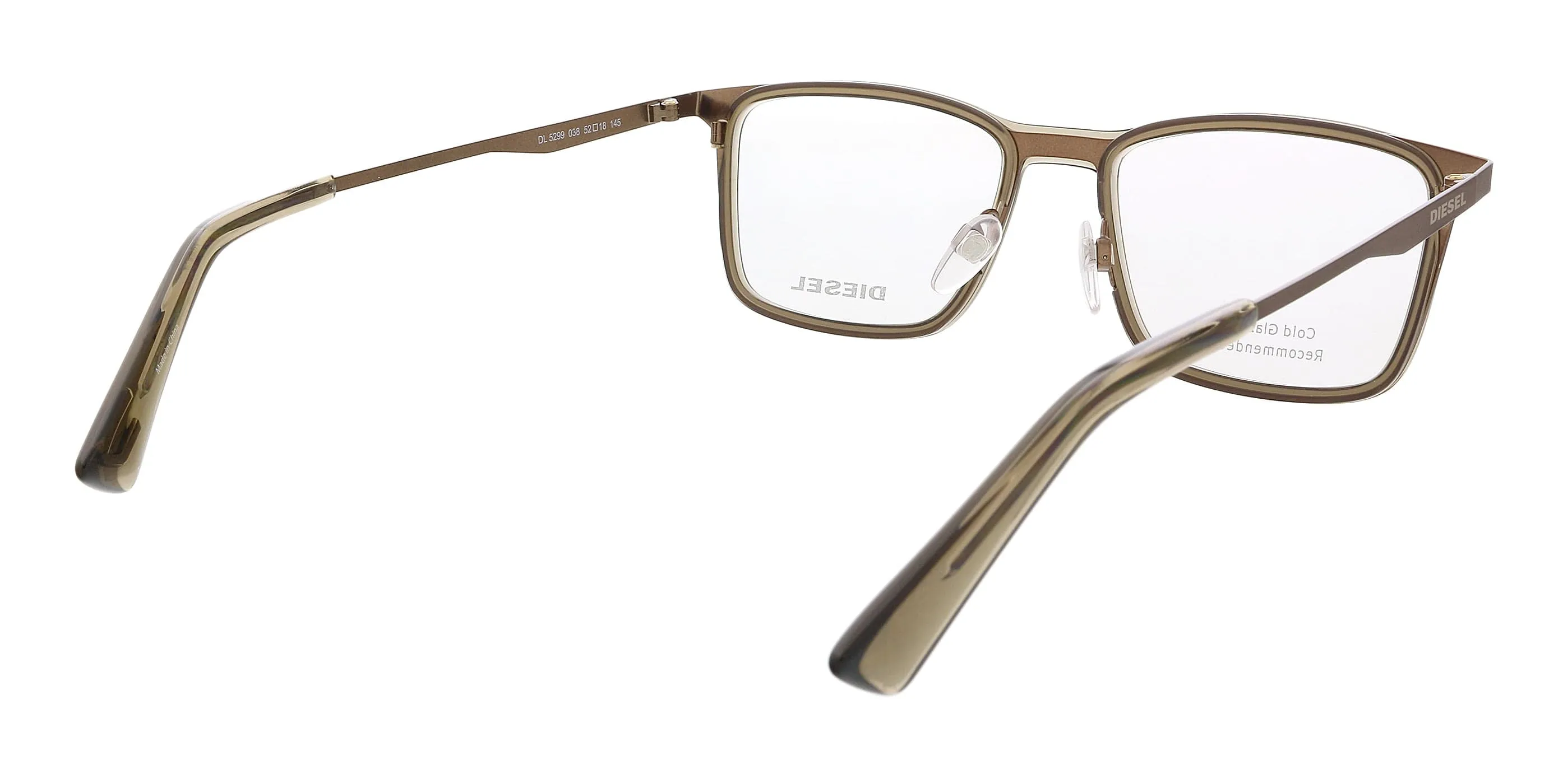 Diesel DL5299 Bronze Rectangular Eyeglasses
