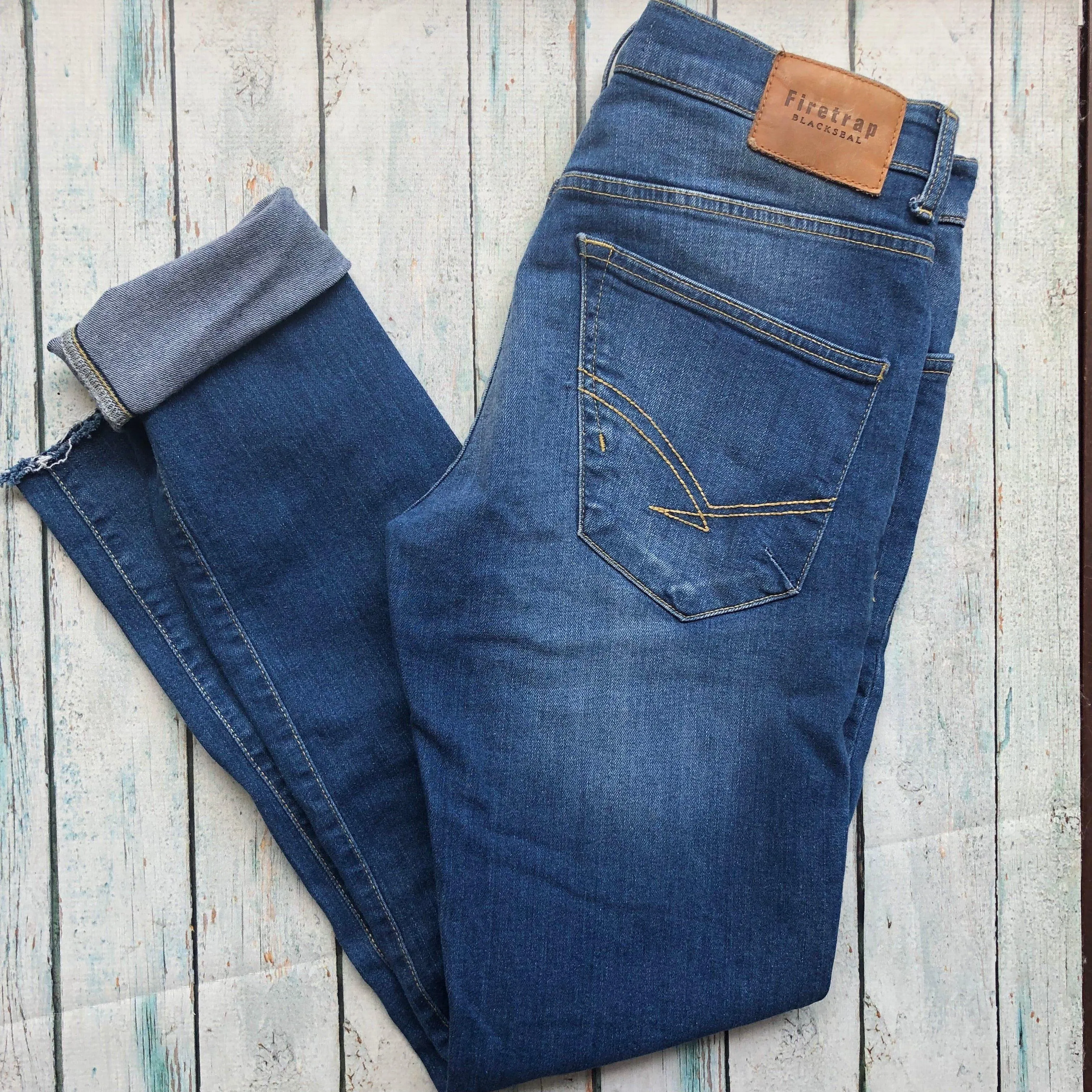 Firetrap Mens 'Denhoff' Slim straight Jeans - Size 30