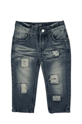 Girls stonewashed blue sz 3T