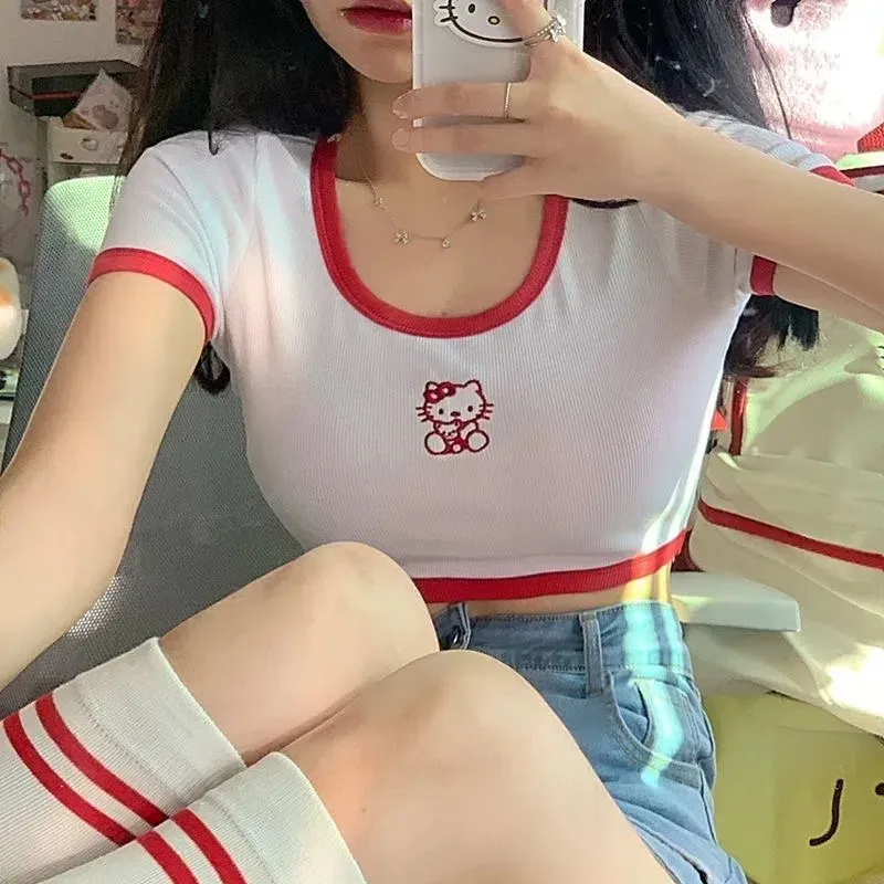 Kawaii Hello Kitty T-Shirt White