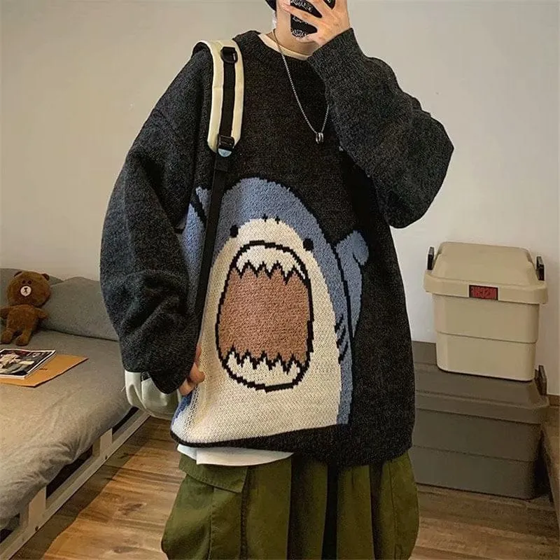 Kawaii Shark Bite Sweater