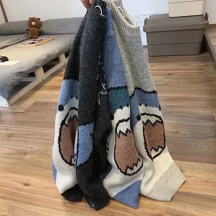 Kawaii Shark Bite Sweater