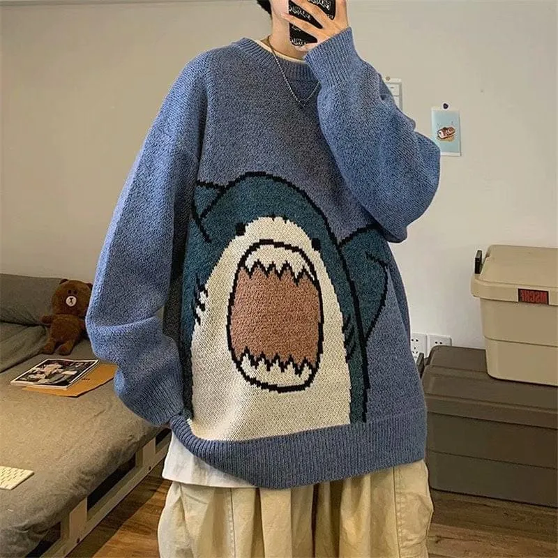 Kawaii Shark Bite Sweater