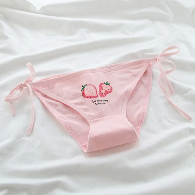 Kawaii Strawberry Lace Up Panties