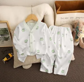 Kids Short Sleeve T-shirts Tops   Pants Pajamas Set   539721