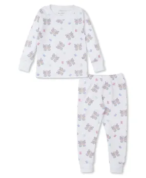 Kissy Kissy Girls Long Pajamas - Butterfly Flutters