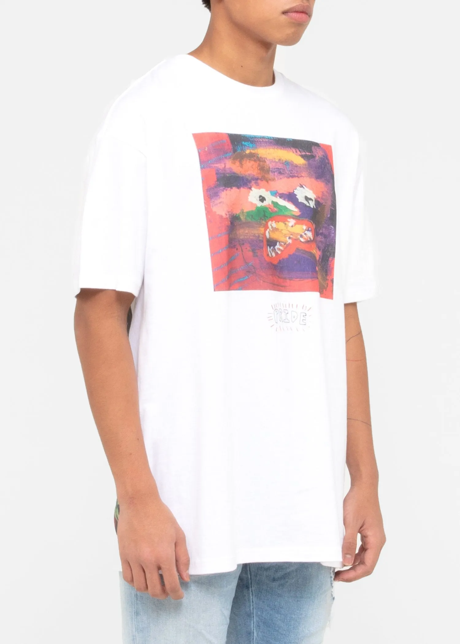 KSUBI: KSUBI X HIDJI WORLD PRIDE TEE [WHITE]