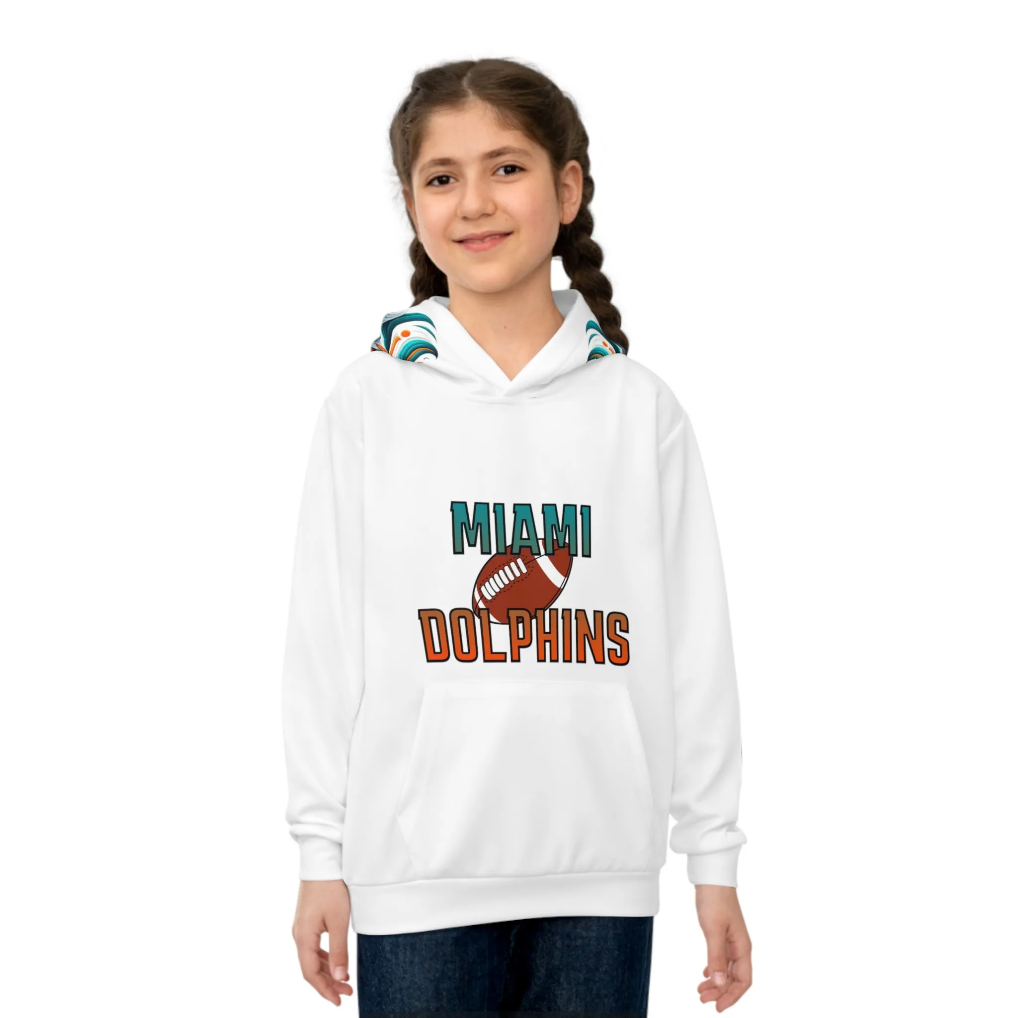 Miami Dolphins Cheetah Children's Hoodie