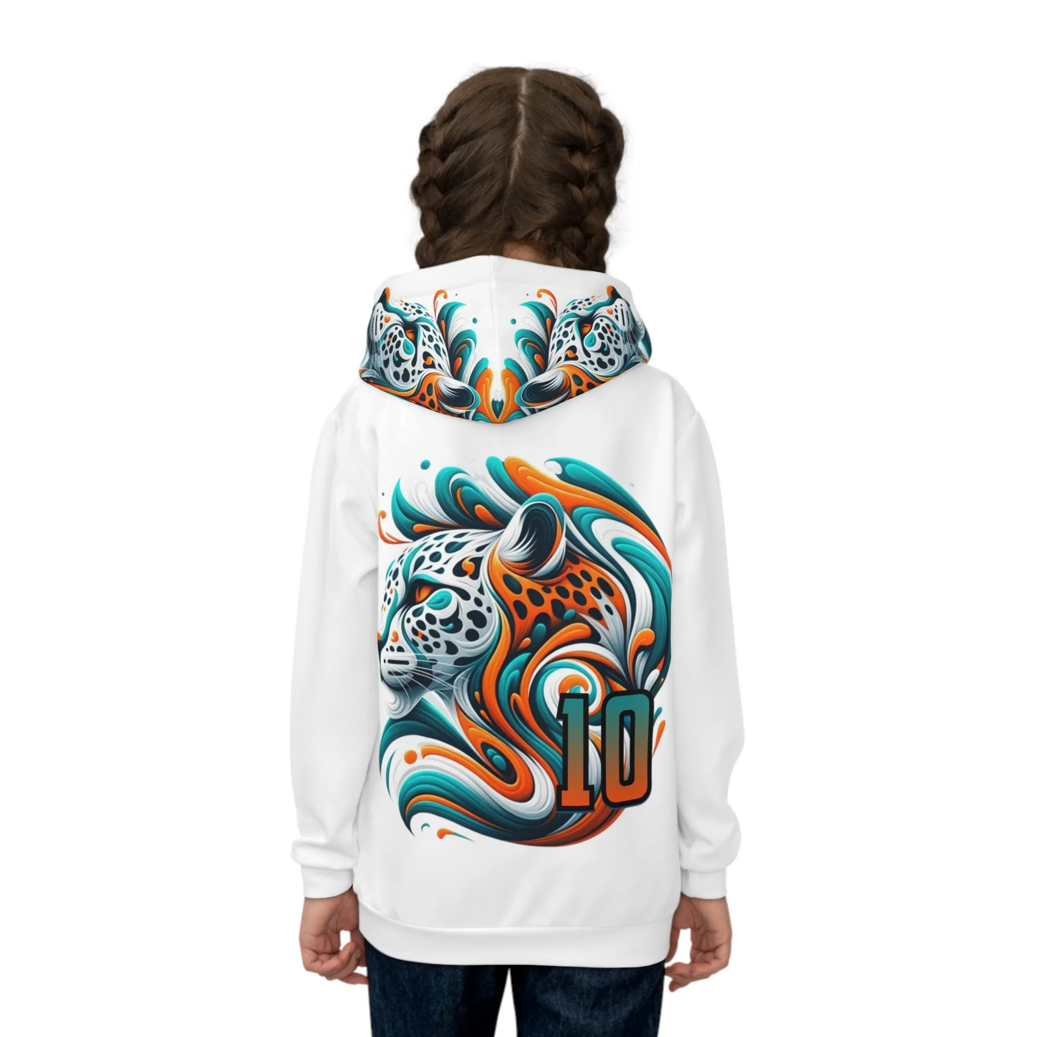 Miami Dolphins Cheetah Children's Hoodie