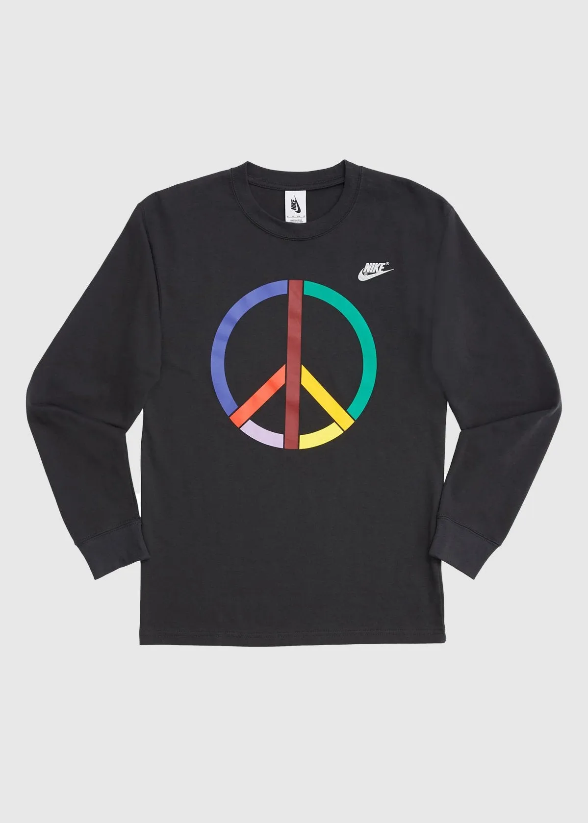 NIKE X OLIVIA KIM: MEN'S "PEACE" LS TEE [BLACK]