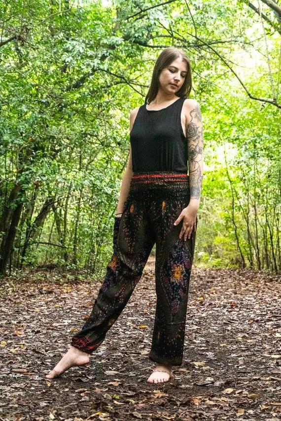 PEACOCK Harem Pants Women Boho Pants Hippie Pants