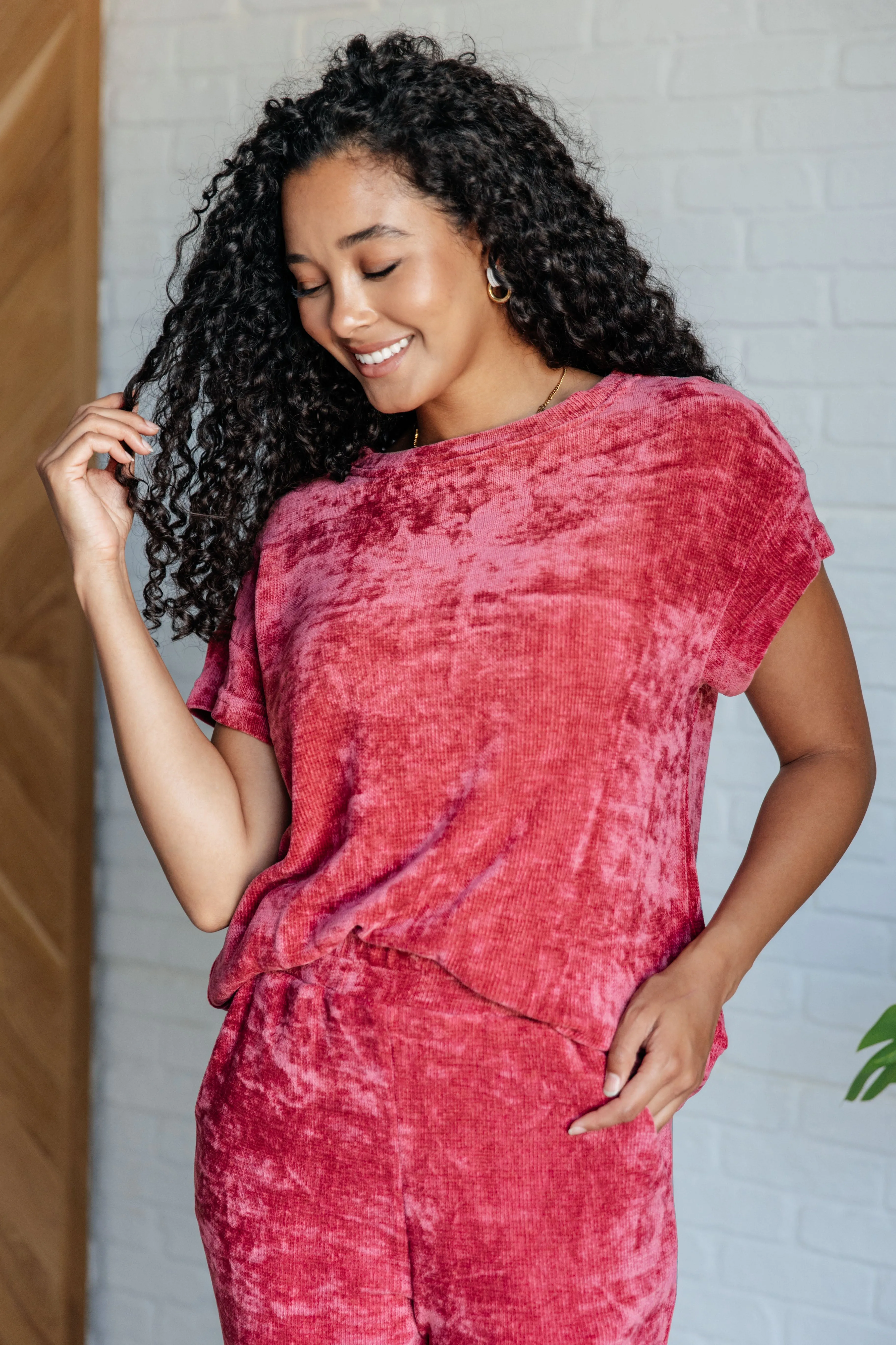 Raspberry Velour Set