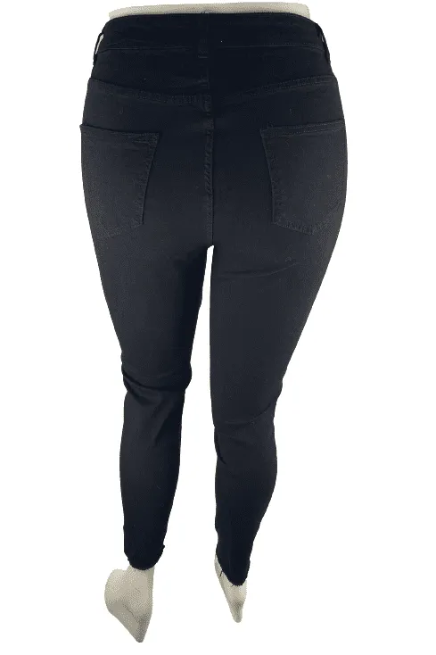 Shein women's black ripped jeans size 1XL