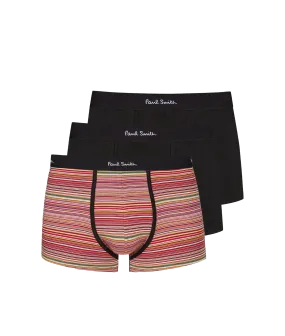 'Signature Stripe' Mixed Boxer Briefs Three Pack - Multi