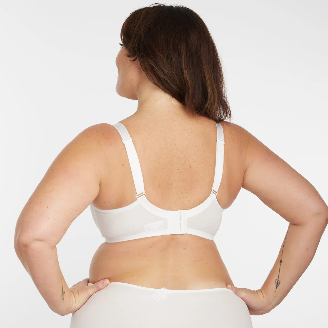 Wirefree Premium Support Bra - Ivory Spot