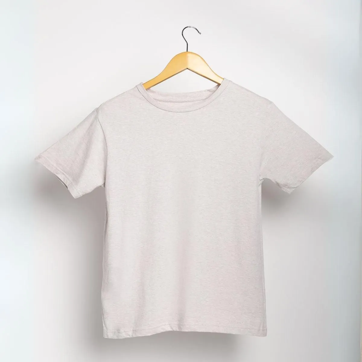 Women's Round Neck T-shirt | Cotton | Comfort Fit | Alabaster White