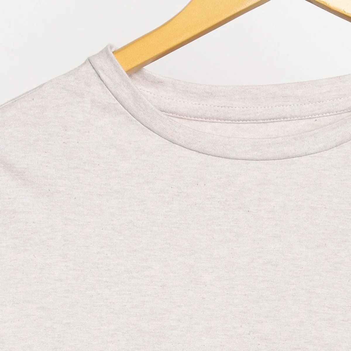 Women's Round Neck T-shirt | Cotton | Comfort Fit | Alabaster White